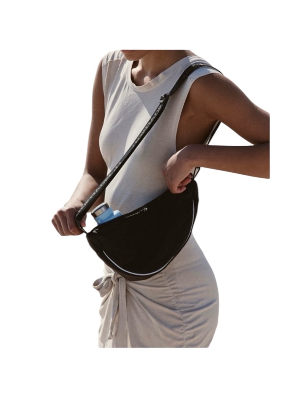 Free  People Movement Bulls Eye Sling Bag black sporty travel - Picture 6 of 6